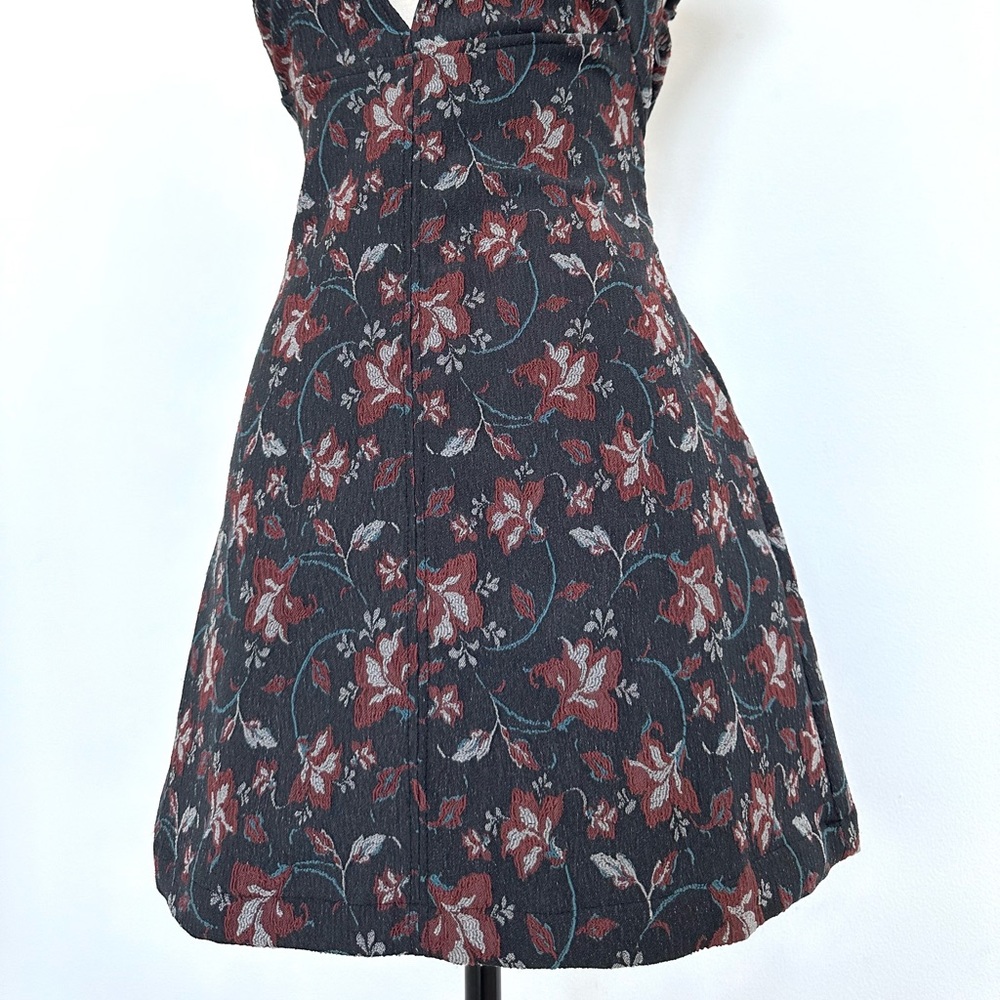 Free People Say Yes Keyhole Back Cutout Short Sleeve Mini Dress - Picture 7 of 13